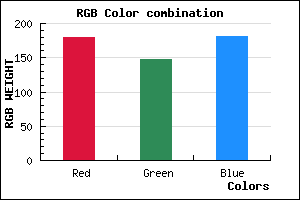 rgb background color #B393B5 mixer