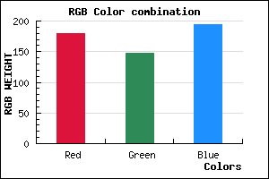 rgb background color #B394C2 mixer