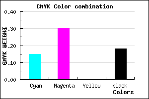 #B394D2 color CMYK mixer