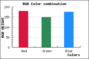 rgb background color #B395AF mixer