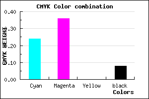#B396EB color CMYK mixer