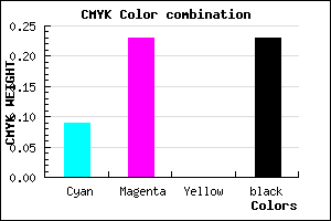 #B397C5 color CMYK mixer