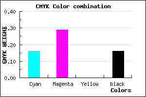 #B397D5 color CMYK mixer
