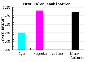 #B399C7 color CMYK mixer