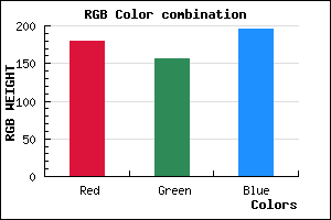 rgb background color #B39CC4 mixer
