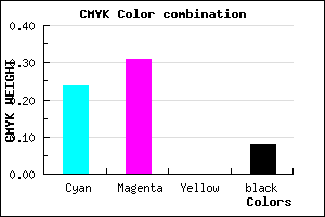 #B3A2EA color CMYK mixer