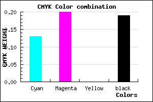 #B3A4CE color CMYK mixer