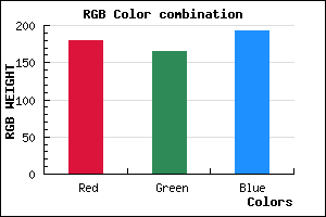 rgb background color #B3A5C1 mixer