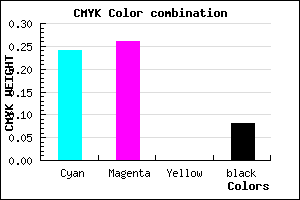 #B3ADEB color CMYK mixer