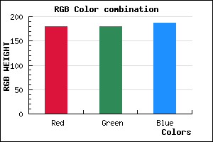 rgb background color #B3B3BB mixer