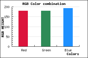 rgb background color #B3B3C1 mixer