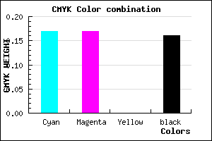 #B3B3D7 color CMYK mixer