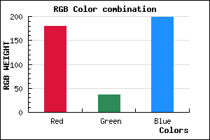 rgb background color #B324C6 mixer