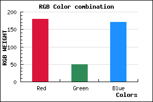 rgb background color #B331AB mixer