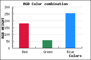 rgb background color #B33AFF mixer