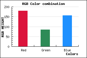 rgb background color #B3559C mixer