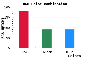 rgb background color #B35A5B mixer