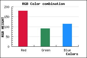 rgb background color #B35B72 mixer