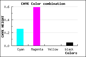#B363F3 color CMYK mixer