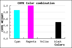 #12007F color CMYK mixer