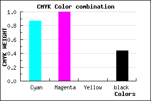 #12008F color CMYK mixer