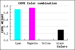 #120BB3 color CMYK mixer
