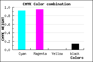 #120BDB color CMYK mixer