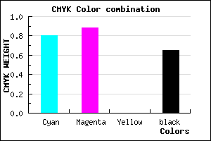 #120B59 color CMYK mixer