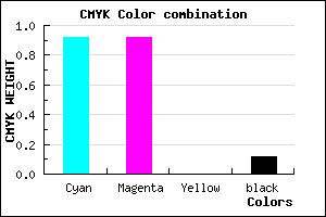 #1212E0 color CMYK mixer