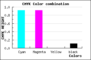 #1212E3 color CMYK mixer