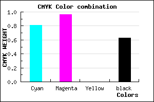 #12045E color CMYK mixer