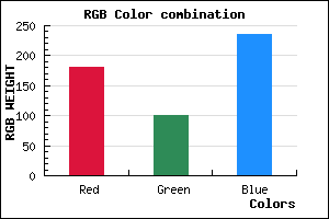 rgb background color #B464EC mixer