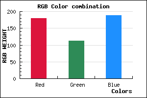 rgb background color #B470BC mixer