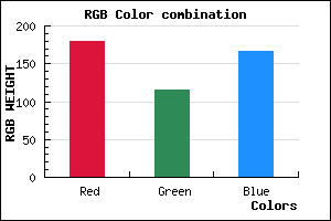 rgb background color #B474A7 mixer