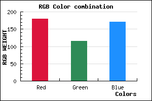 rgb background color #B474AB mixer