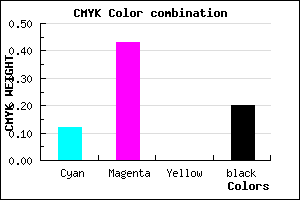 #B475CD color CMYK mixer