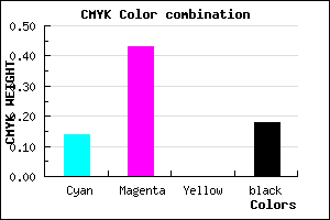 #B478D2 color CMYK mixer