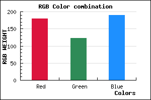 rgb background color #B47BBE mixer