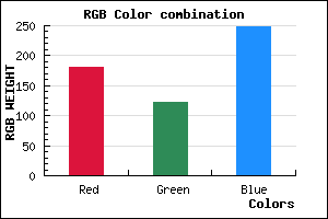 rgb background color #B47BF8 mixer