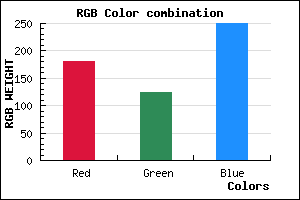 rgb background color #B47DFA mixer