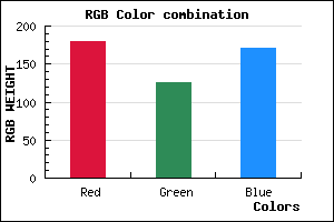 rgb background color #B47EAB mixer