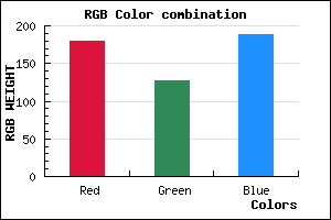 rgb background color #B47FBD mixer