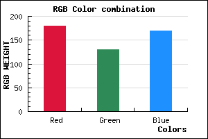 rgb background color #B482AA mixer