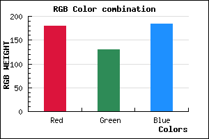 rgb background color #B482B8 mixer