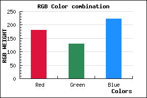 rgb background color #B482DE mixer