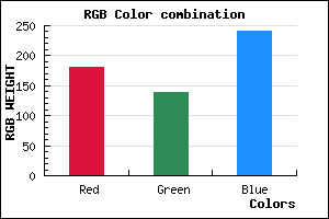 rgb background color #B48AF0 mixer