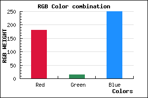 rgb background color #B40EFA mixer