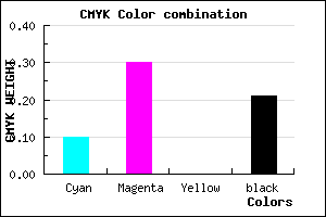 #B48DC9 color CMYK mixer