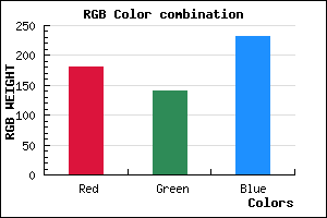 rgb background color #B48DE7 mixer