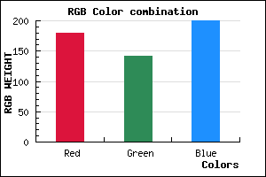rgb background color #B48EC8 mixer